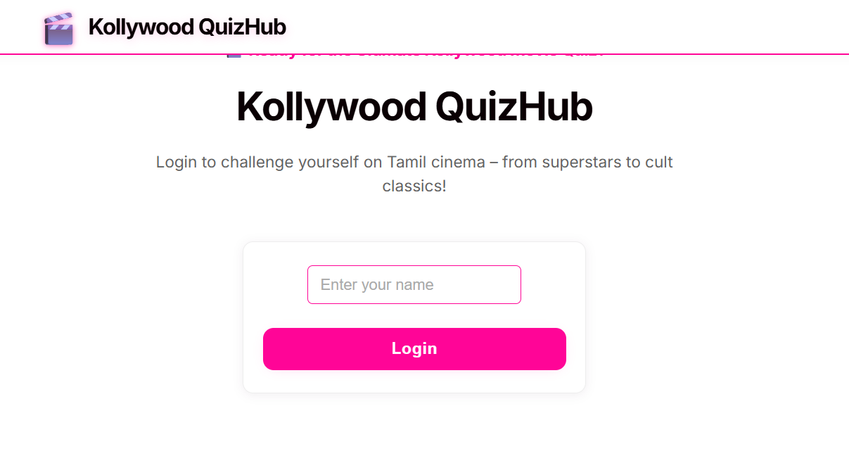 Kollywood QuizHub